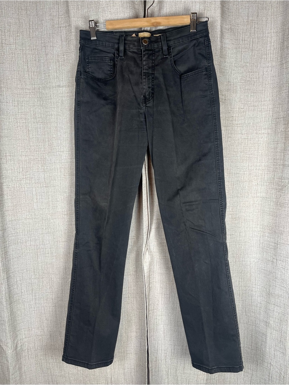 TODD OLDHAM Jeans Denim Women's Size 10 Black Straight Mid-Rise 90s VTG